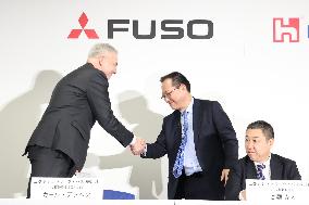 Mitsubishi Fuso Truck and Bus Corporation and Hon Hai Precision Industry Co., Ltd. Joint Press Conference Regarding Bus Business